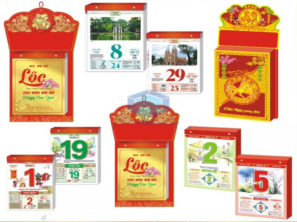 In quyển lịch - In ấn Goldpack - Công Ty TNHH Goldpack